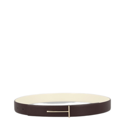 MAYFEYR - Tom Ford - Belt With Buckle "T" - WB338LCL624PEWH