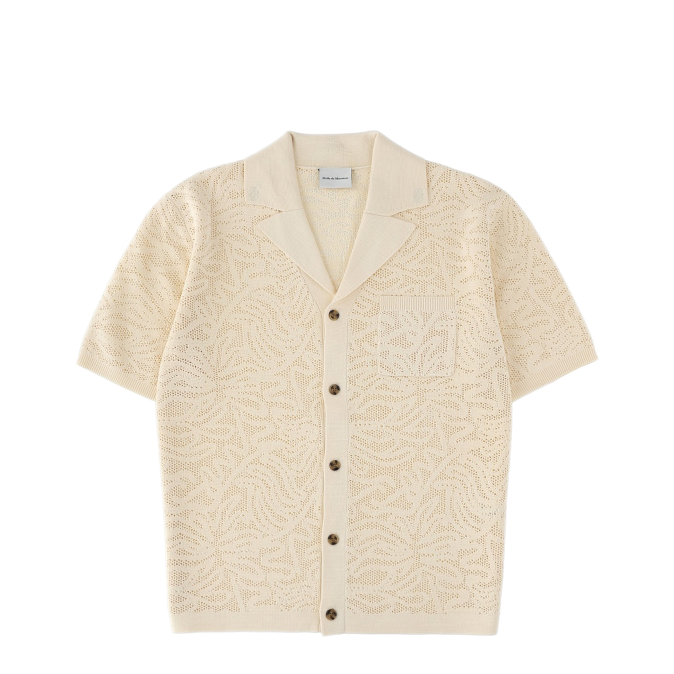 MAYFEYR - DRÔLE DE MONSIEUR - Shirt Maille Dentelle - CA174CO293OFFWHITE