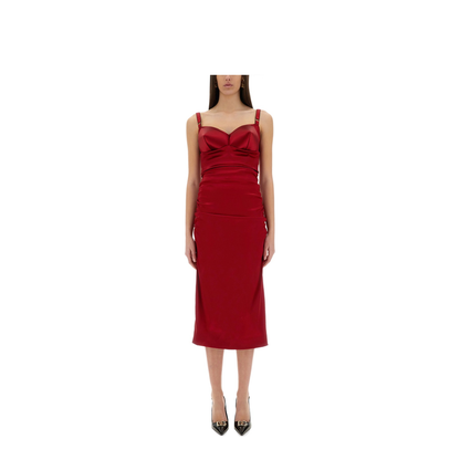 Longuette Dress with Cone Cups