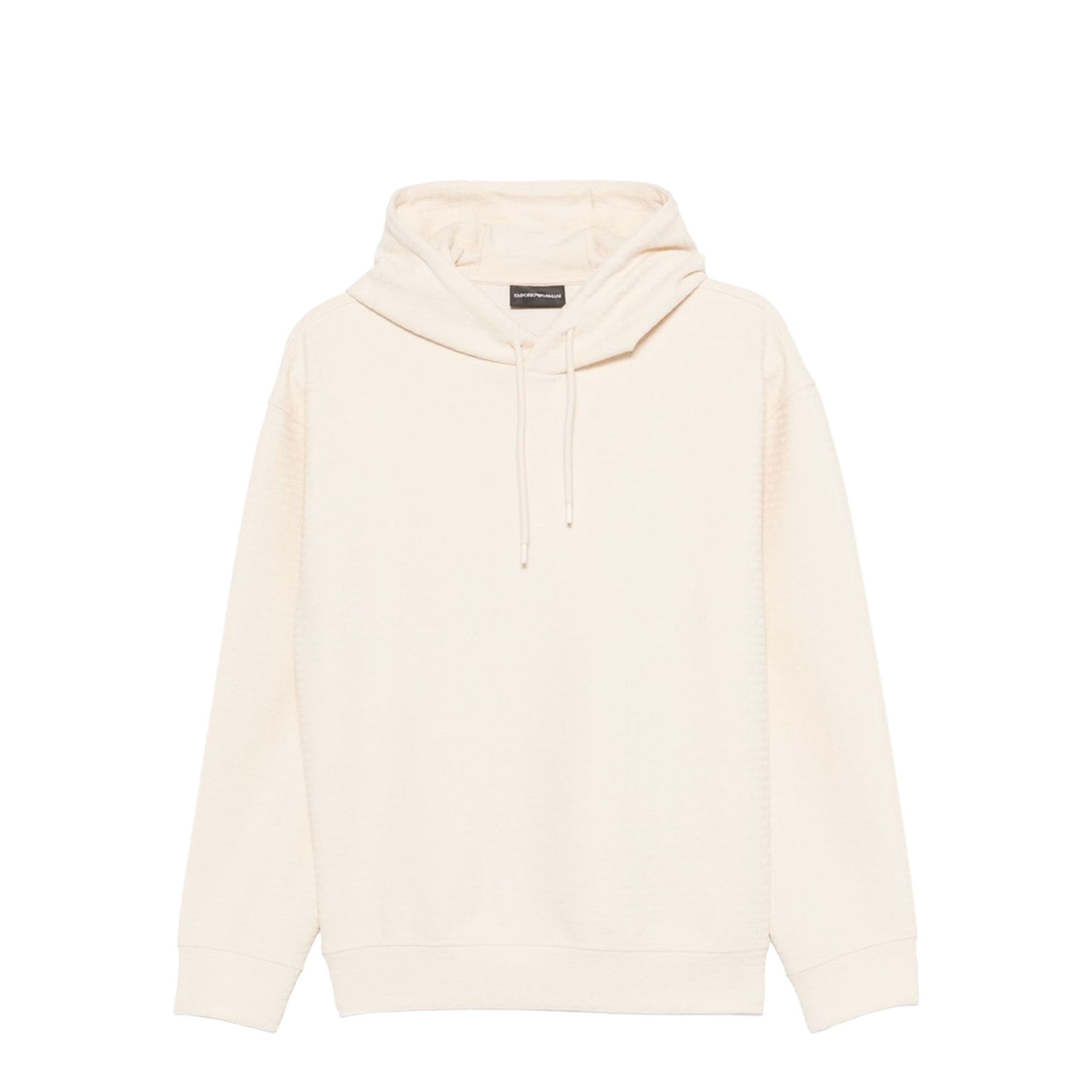 Jersey-Lyocell Blend Hooded Sweatshirt with All-Over Lettering