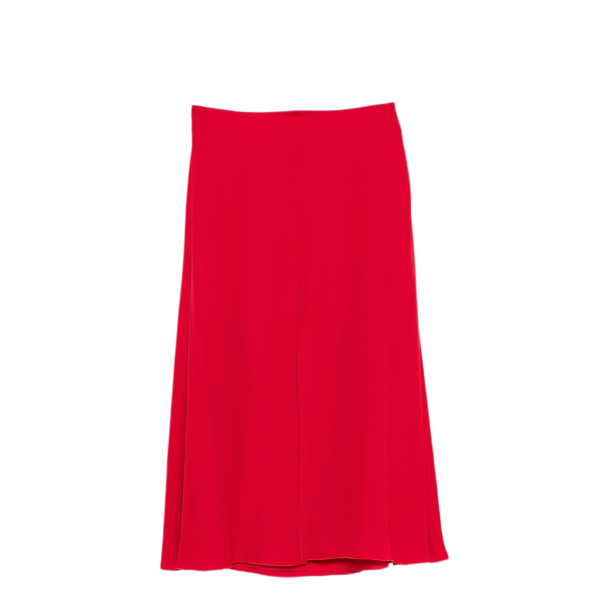Flared Midi Skirt In Silk