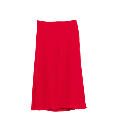 Flared Midi Skirt In Silk