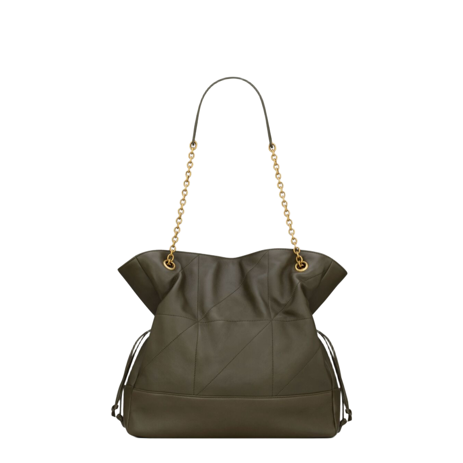 Jamie Small Leather Bucket Bags - Green