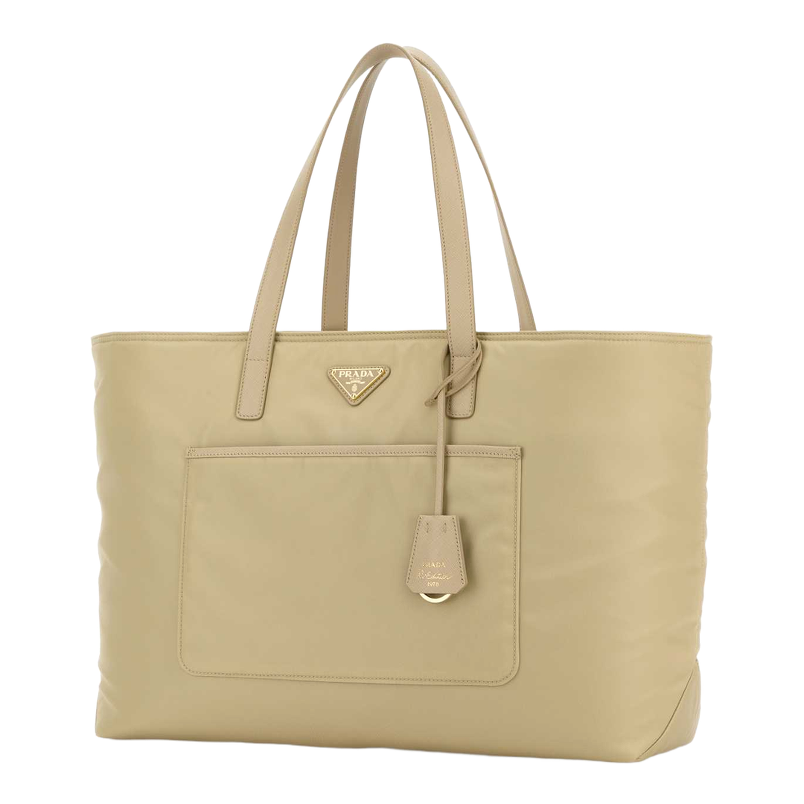 Desert Beige Re-Edition 1978 Large Re-Nylon Shopping Bag