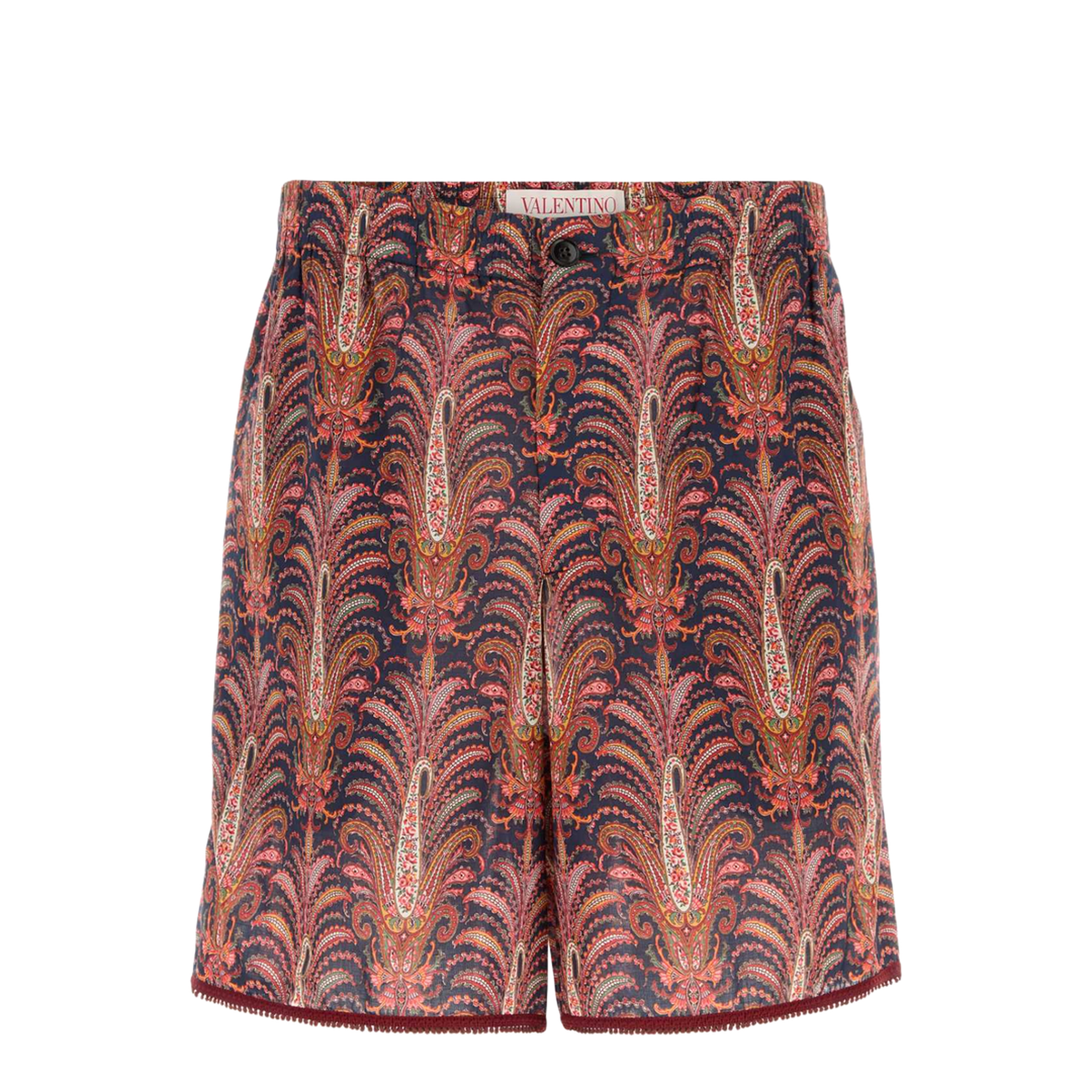 Cotton Shorts With Graphic Print