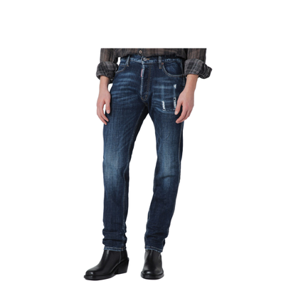 Dark Smoker Wash Teddy Mini Front Jeans