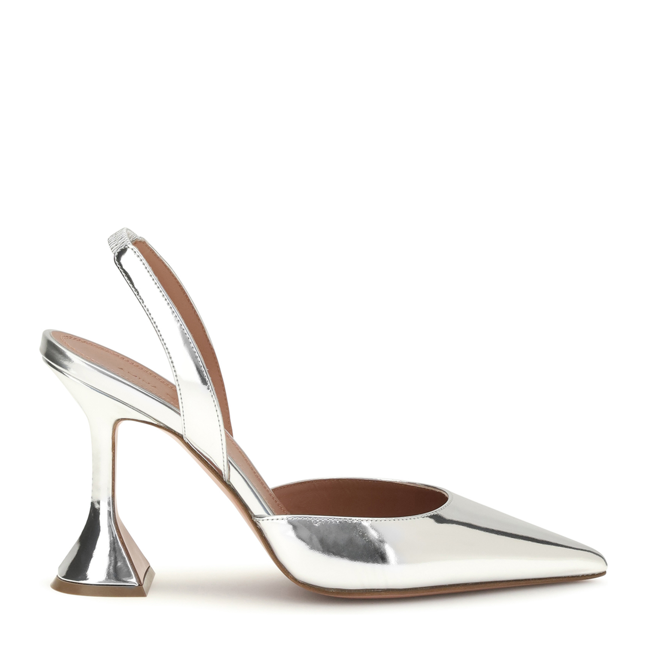 MAYFEYR - Amina Muaddi - Holli Mirror Finish Slingback Pumps - C9S352012HOL