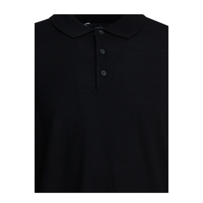 MAYFEYR - Vince - Merino Wool Polo Shirt - M05196453A001BLK