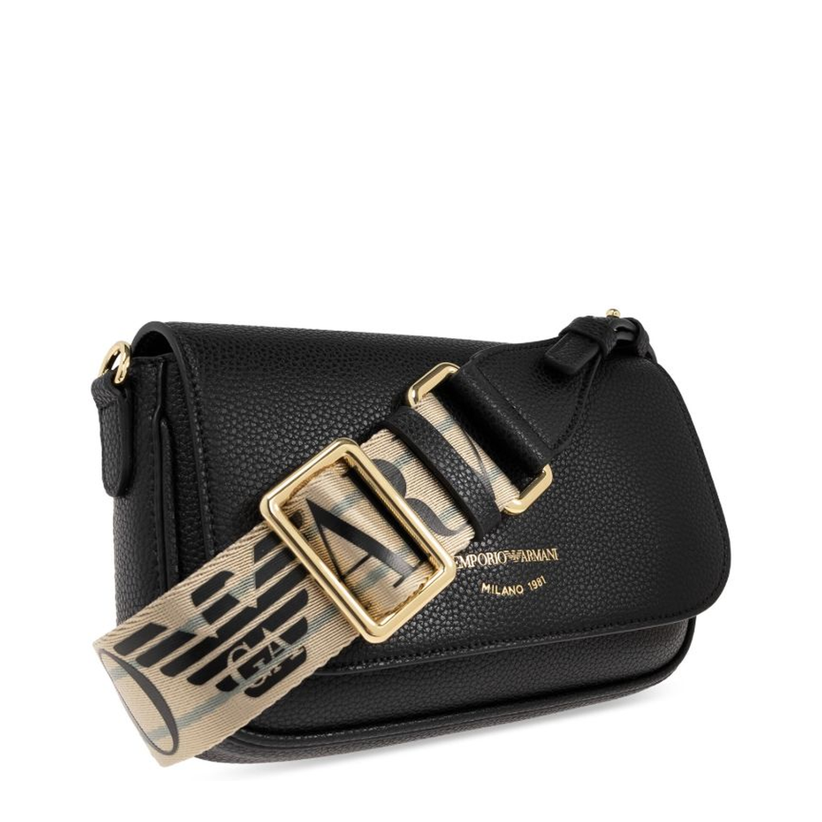 Deer-print mini bag with shoulder strap