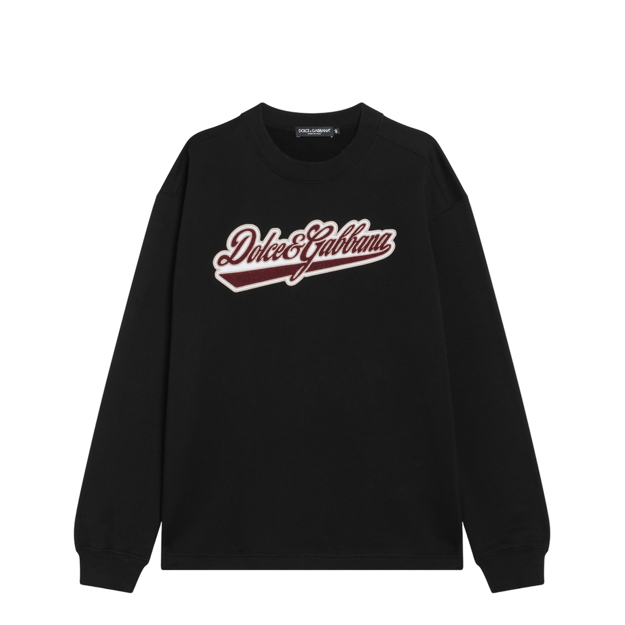 Cotton Sweatshirt with Logo Patch