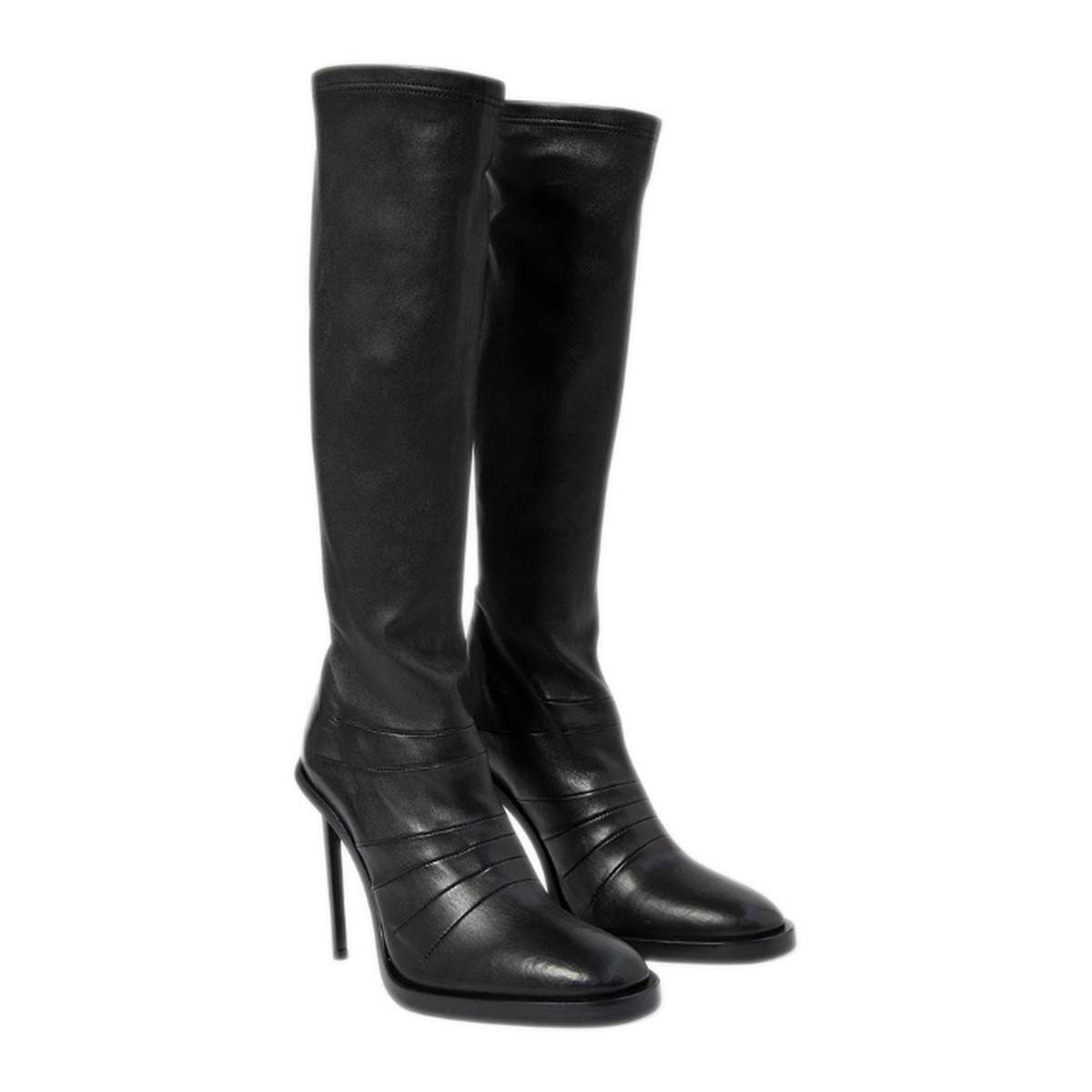 MAYFEYR - ANN DEMEULEMEESTER - Palka High Heel Boots Nappa Stretch Leather - B0011511LT113099