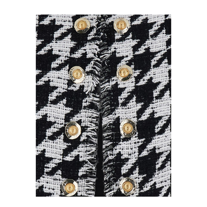 Jacket with Decorative Buttons - Black