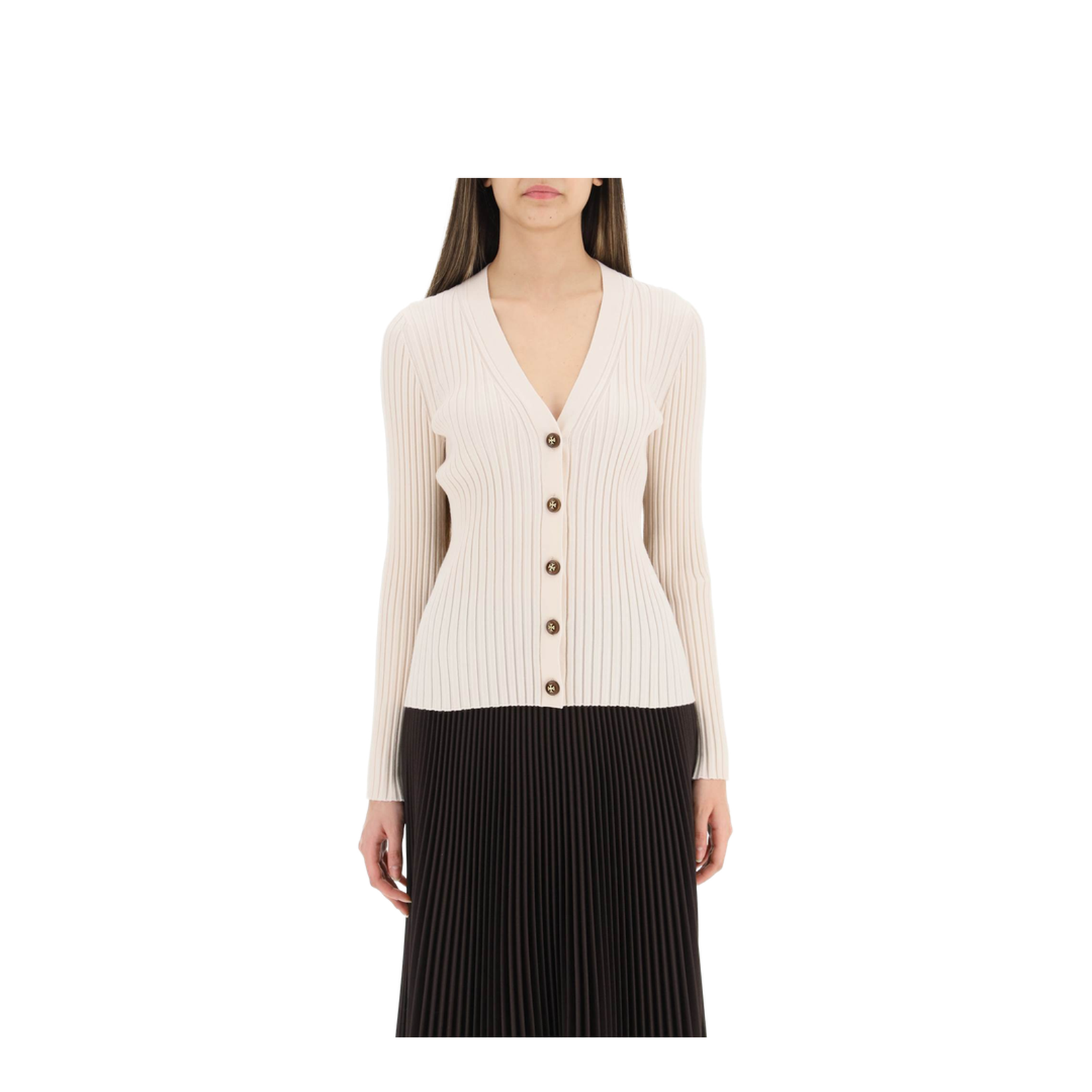 V-Neck Long Sleeve Knit Sweater