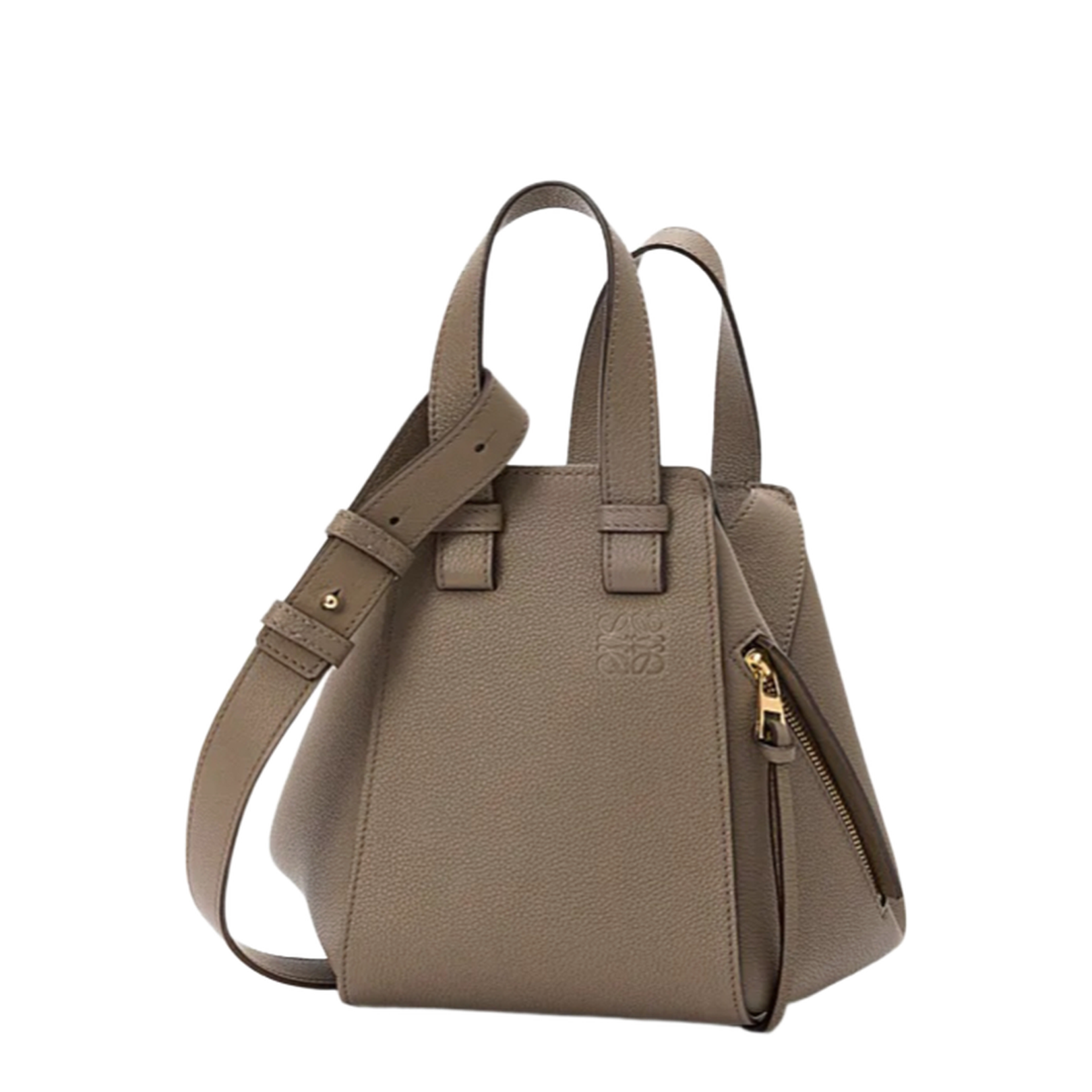 Compact Hammock Bag in Soft Grained Calfskin