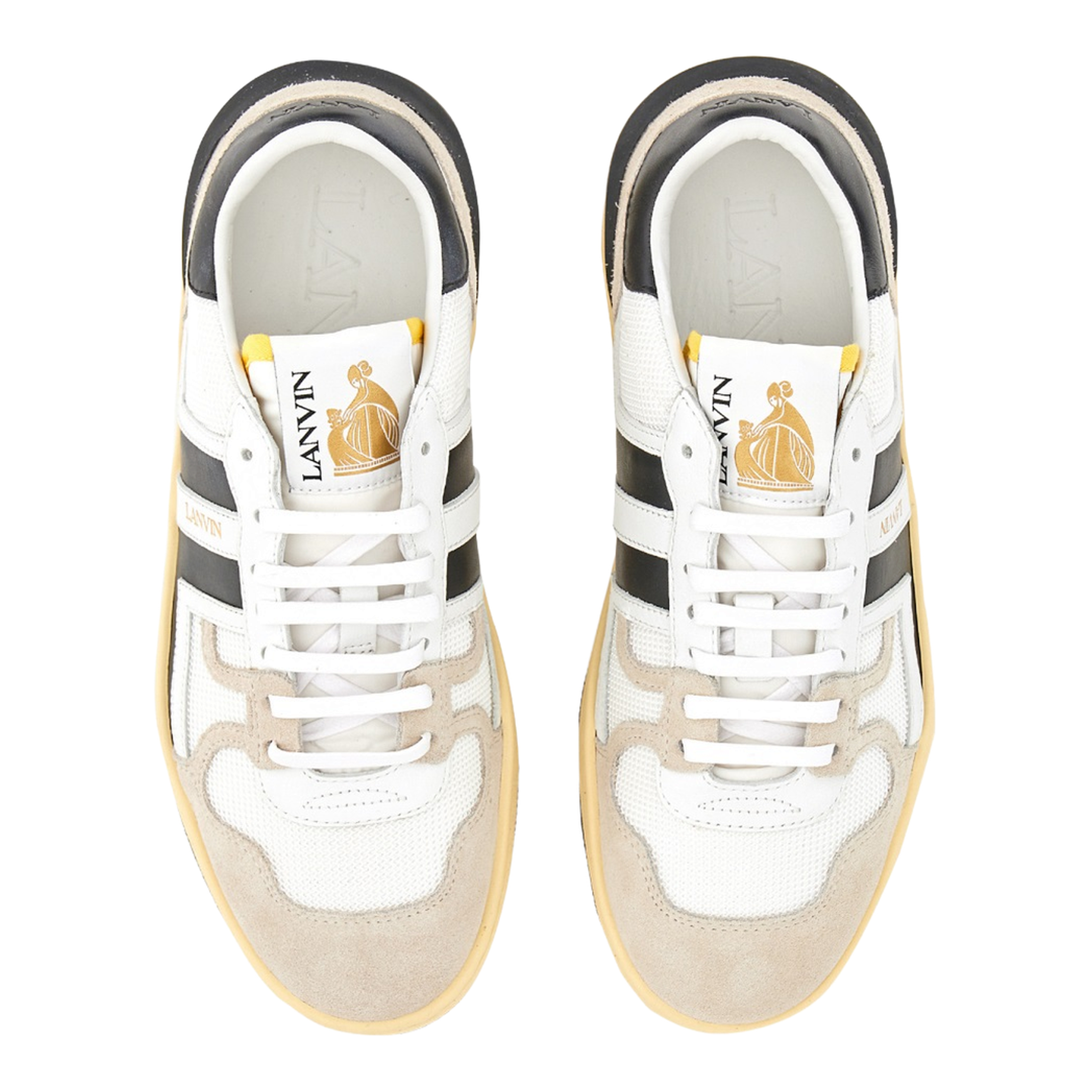Mesh, Suede and Nappa Leather Sneaker