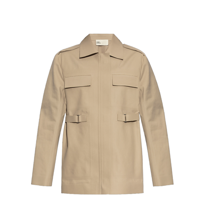 Jacket with waist belt