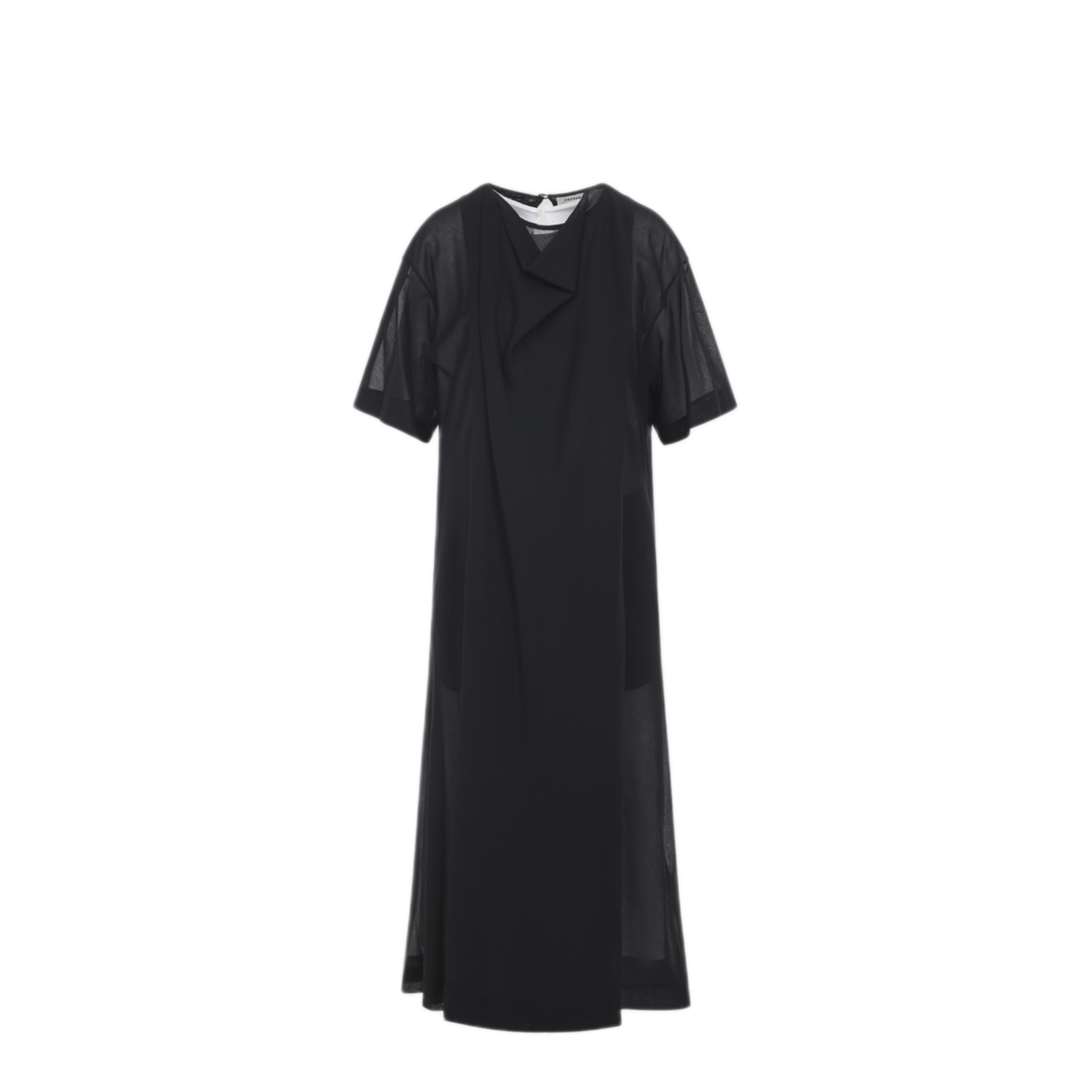 MAYFEYR - CARVEN - Sheer Draped Cotton Midi Dress - 6261K21027N999