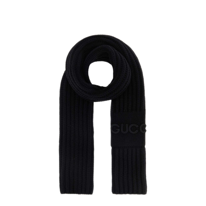 MAYFEYR - Gucci - Black Wool Blend Scarf - 8531663GB021000