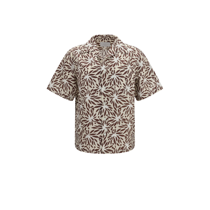 MAYFEYR - Prada - Printed Cotton Bowling Shirt - UCS414SUMO19GY