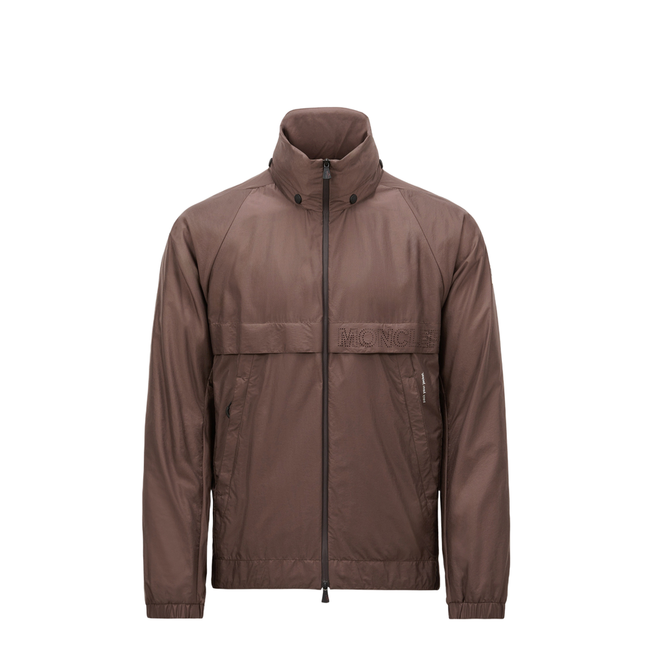 Brown Negara Packable Hooded Windbreaker