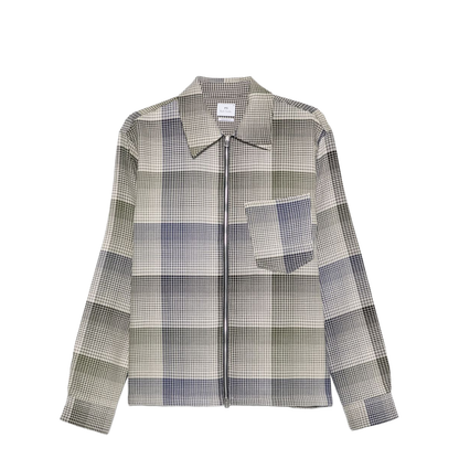 Checked Cotton Shirt Jacket