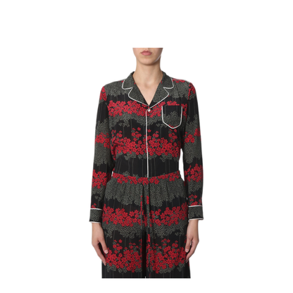 MAYFEYR - RED VALENTINO - Shirt With Dreaming Peony Print - SR3AB1754A10NO