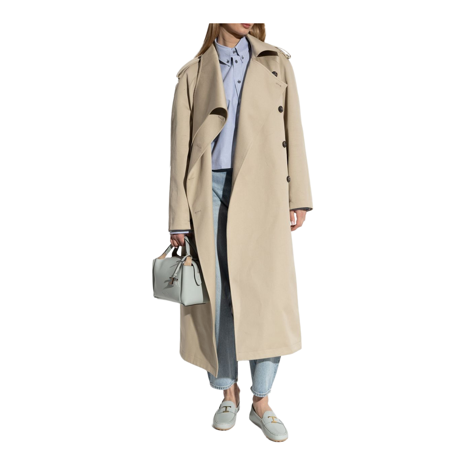 Grey Flat Moccasins