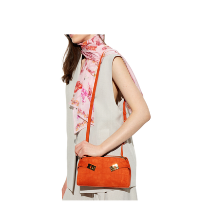 MAYFEYR - Ferragamo - Suede Bag - 218964HUGCBEW792847LIGHTSIENA