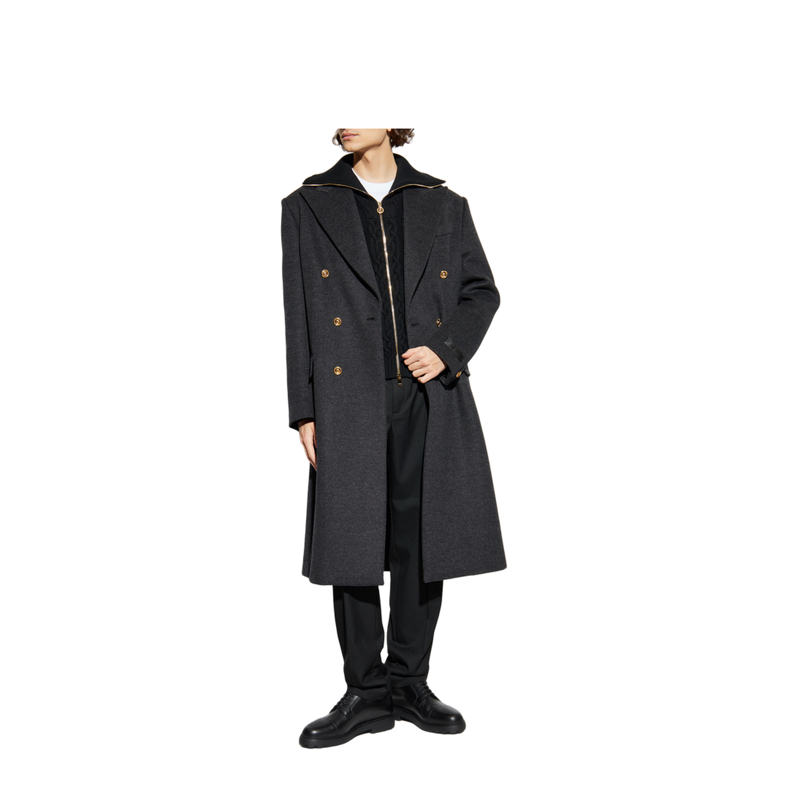 Double-breasted coat