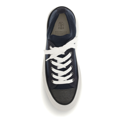 MAYFEYR - Brunello Cucinelli - Cotton Knit And Suede Sneakers - MZ35G2650