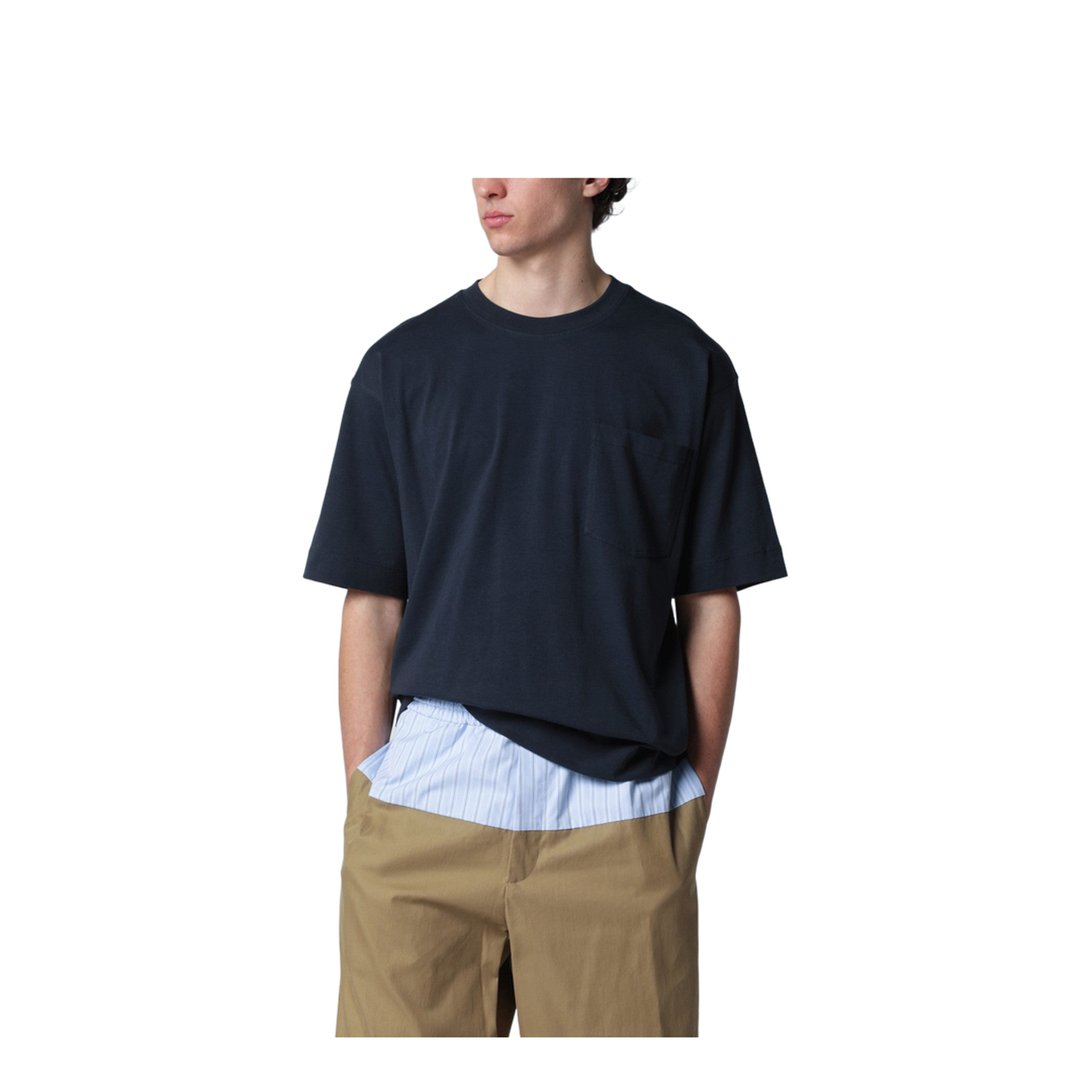 MAYFEYR - Dries Van Noten - Navy Blue Cotton T-Shirt - 211103603509
