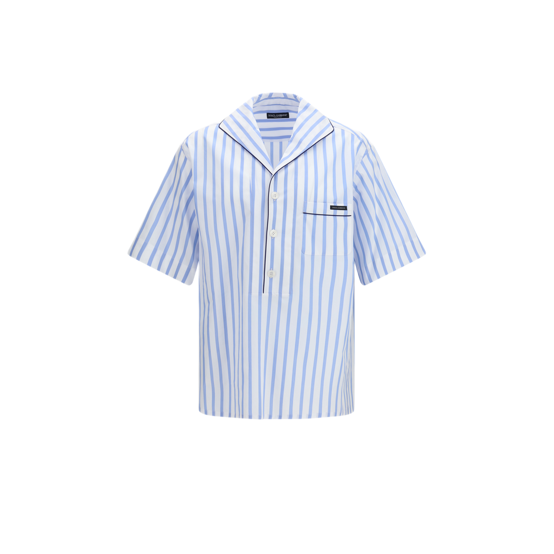 MAYFEYR - Dolce & Gabbana - Short Sleeve Striped Shirt - G5OL5TFR52WS8051