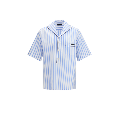 MAYFEYR - Dolce & Gabbana - Short Sleeve Striped Shirt - G5OL5TFR52WS8051
