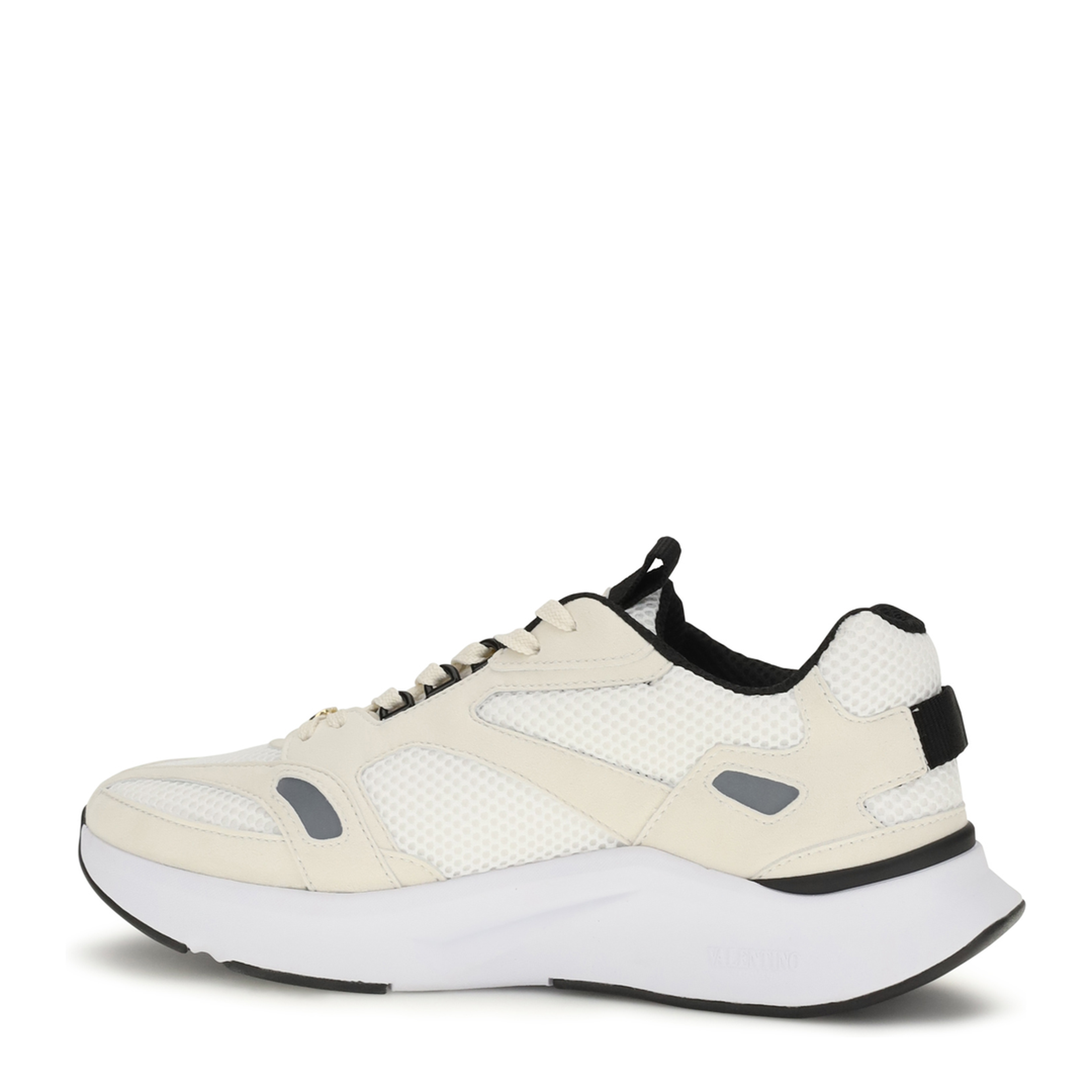 MAYFEYR - Valentino - Demivee Mesh And Suede Sneakers - 9Y2S0N88QAP0QV