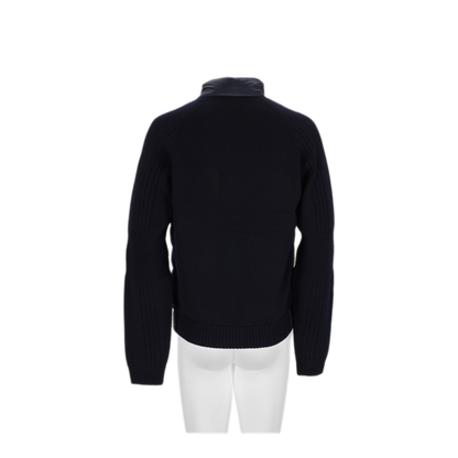 Midnight Blue Wool Blend Cardigan