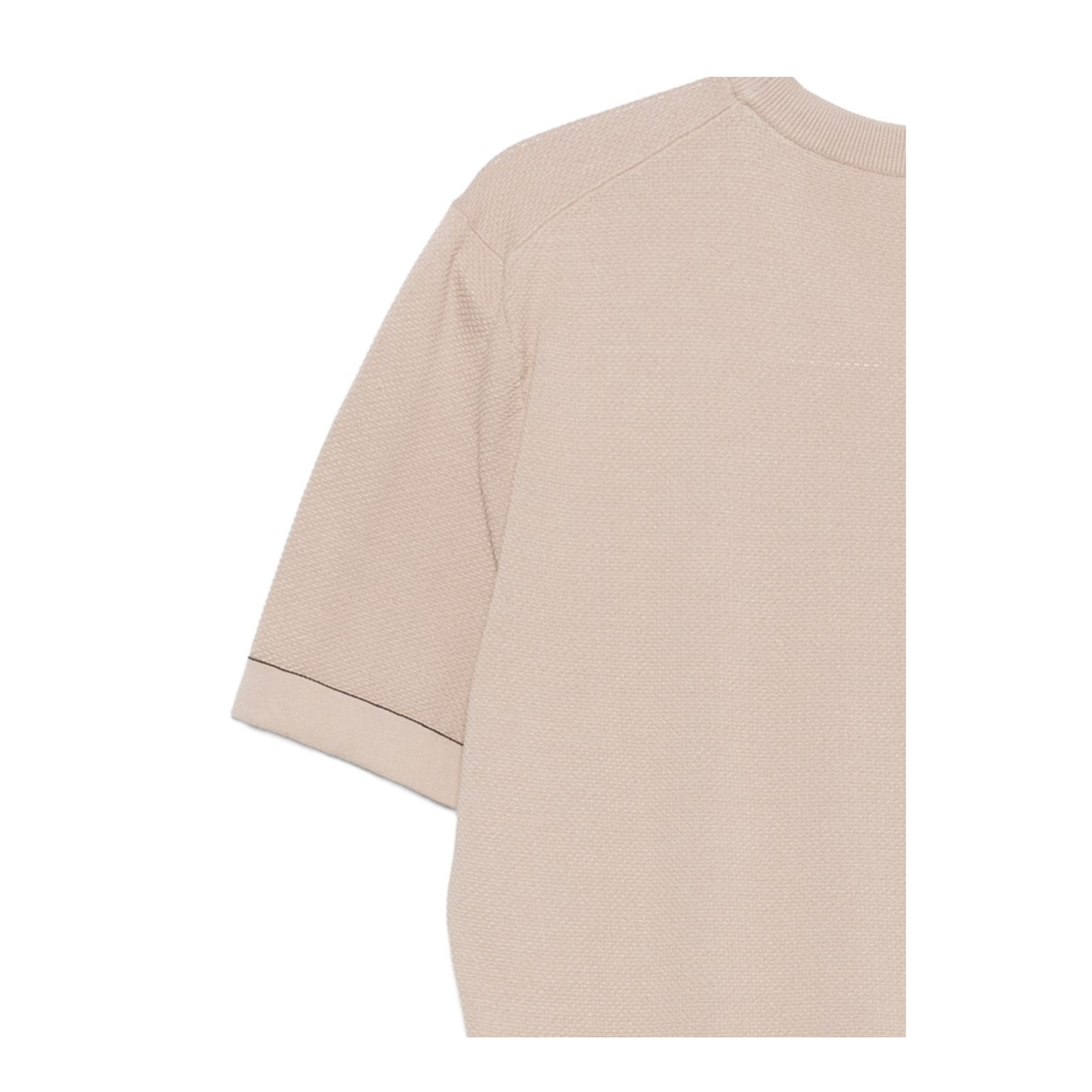 MAYFEYR - Brioni - Beige Piquet Cotton T Shirt - UMR00LP0K159541
