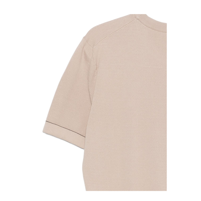 MAYFEYR - Brioni - Beige Piquet Cotton T Shirt - UMR00LP0K159541