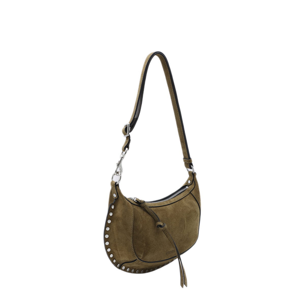 Medium Small Suede Calfskin Baguette Bag - Marrone