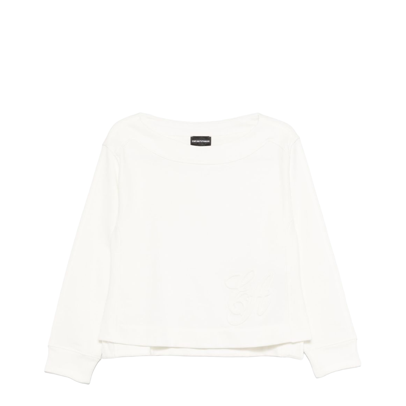 Sweatshirt in French Terry Cotton with Oversized Logo