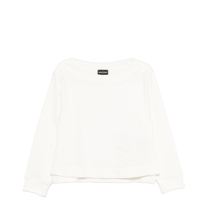 Sweatshirt in French Terry Cotton with Oversized Logo