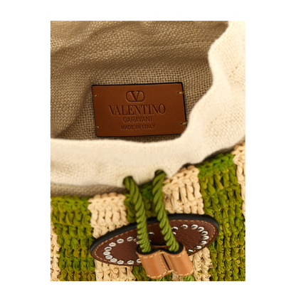 MAYFEYR - Valentino - Raffia Small Bucket Bag - W2B0T03IXUC8J