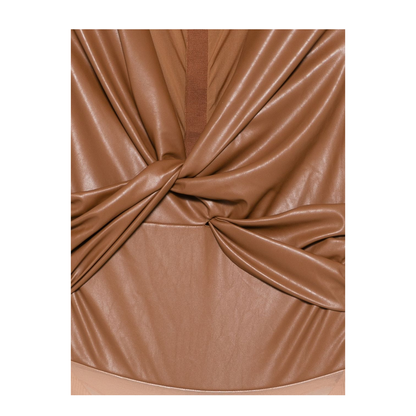 MAYFEYR - Elisabetta Franchi - Top Brown - BO04566E2FK3