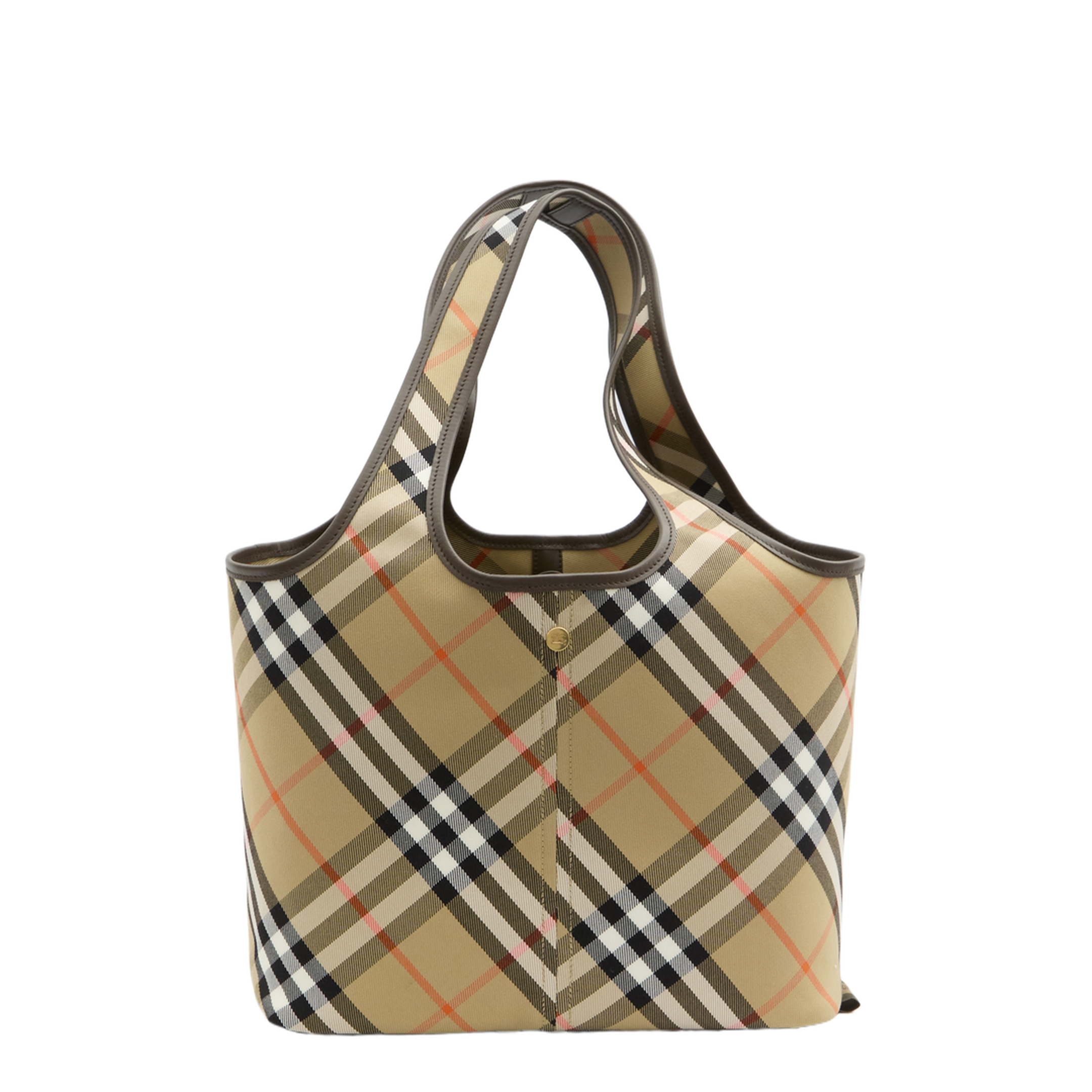 MAYFEYR - Burberry - Embroidered Canvas Small Check Shopping Bag - 8094685B9368