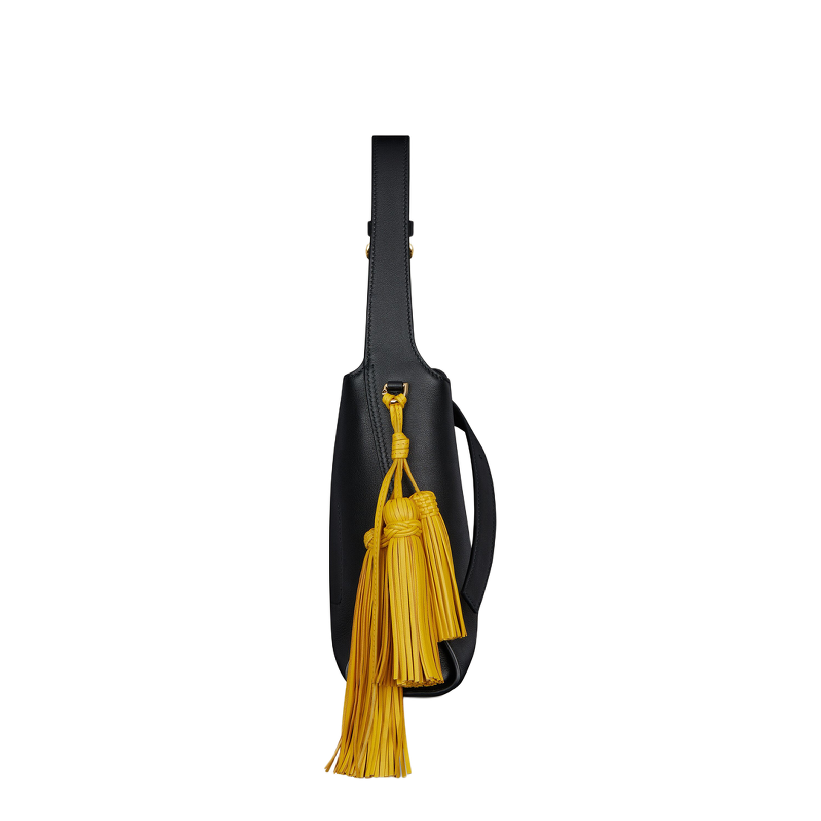 Mini Belted Hobo Bag in Leather