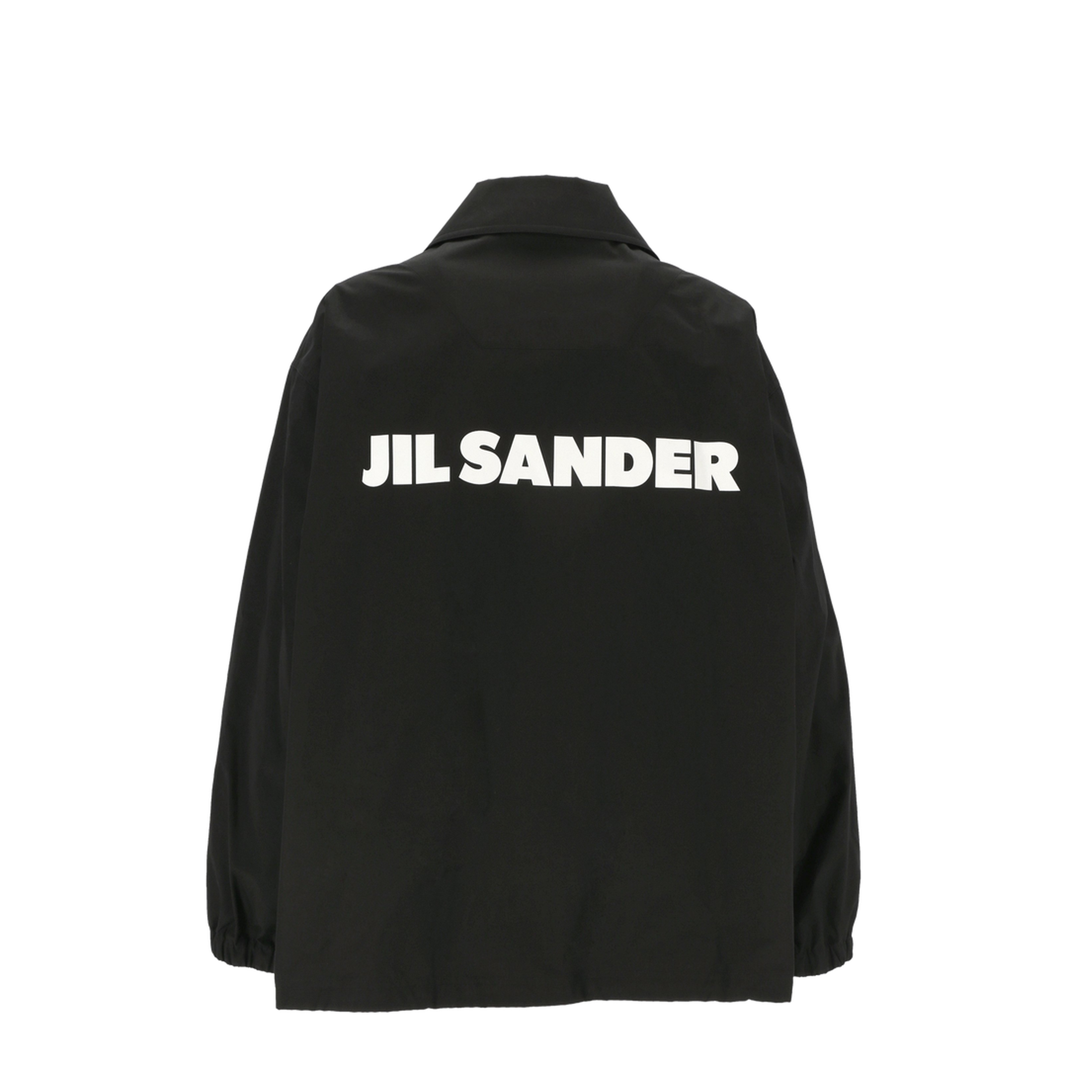 Single-breasted Logo Jacket - Black