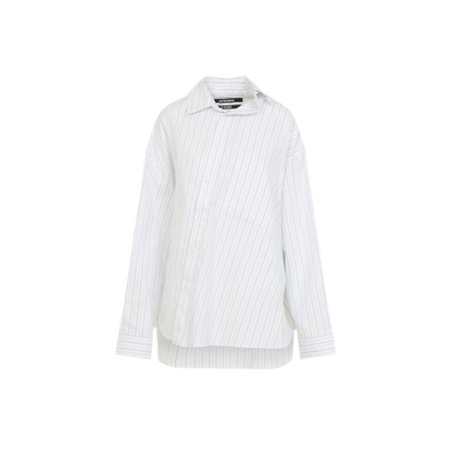 MAYFEYR - Jacquemus - Cuadro Striped Cotton Shirt - SHW00086AW009351RD