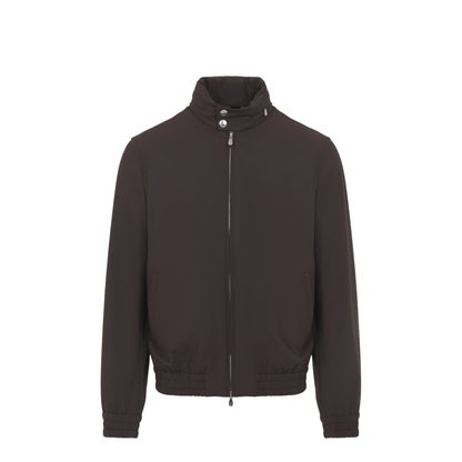 Water Resistant Blouson Jacket Brown