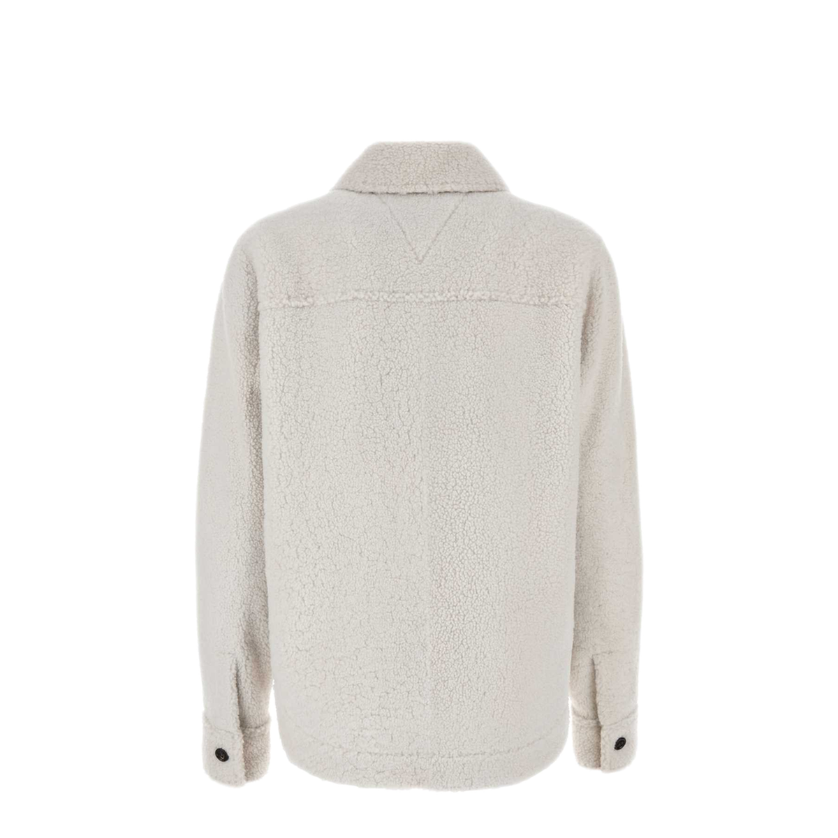 MAYFEYR - Bottega Veneta - Chalk Shearling Oversize Shirt - 796554V4AX09908