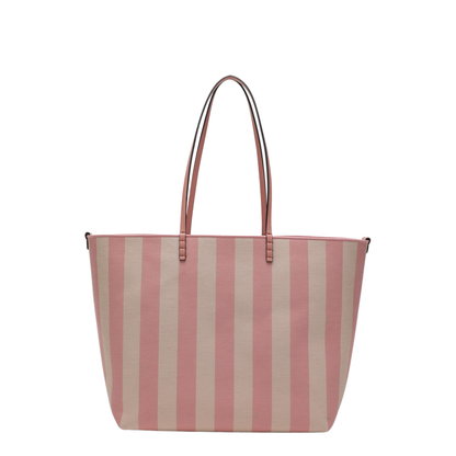 Roll Large Canvas Tote Bags - Pastel pink