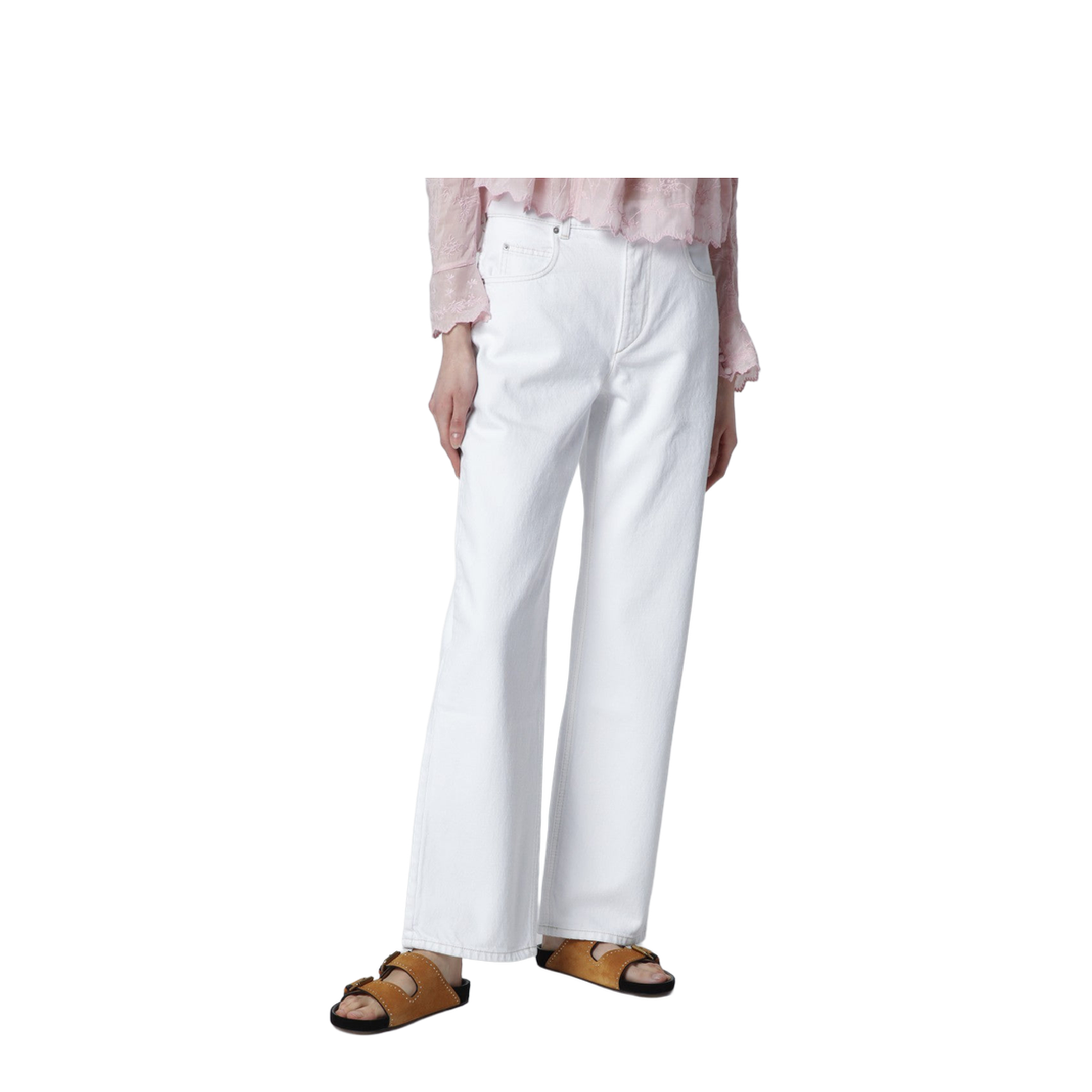 MAYFEYR - Isabel Marant - White Dromie Trousers - PA0636FAD1H04I20WH